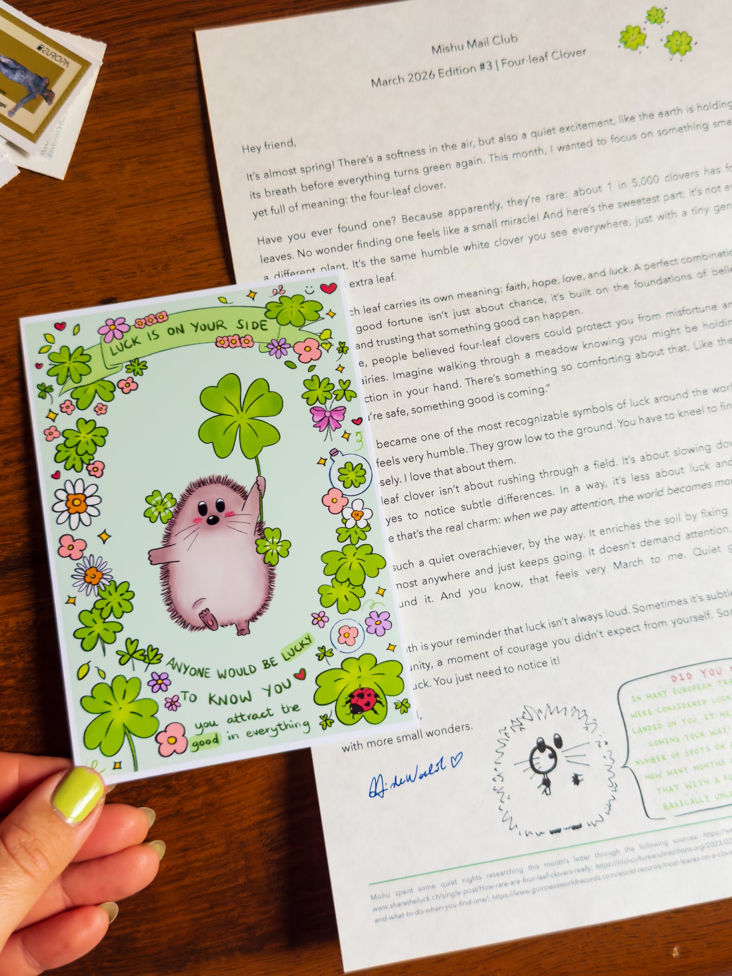 Mishu Print Club 🖼 – Monthly Art Print & Snail Mail Subscription