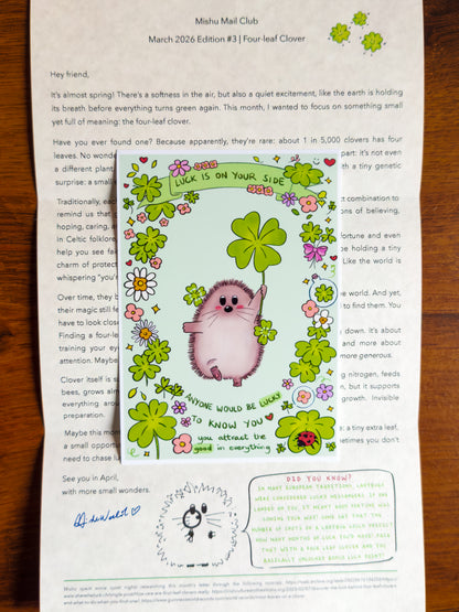 Mishu Print Club 🖼 – Monthly Art Print & Snail Mail Subscription