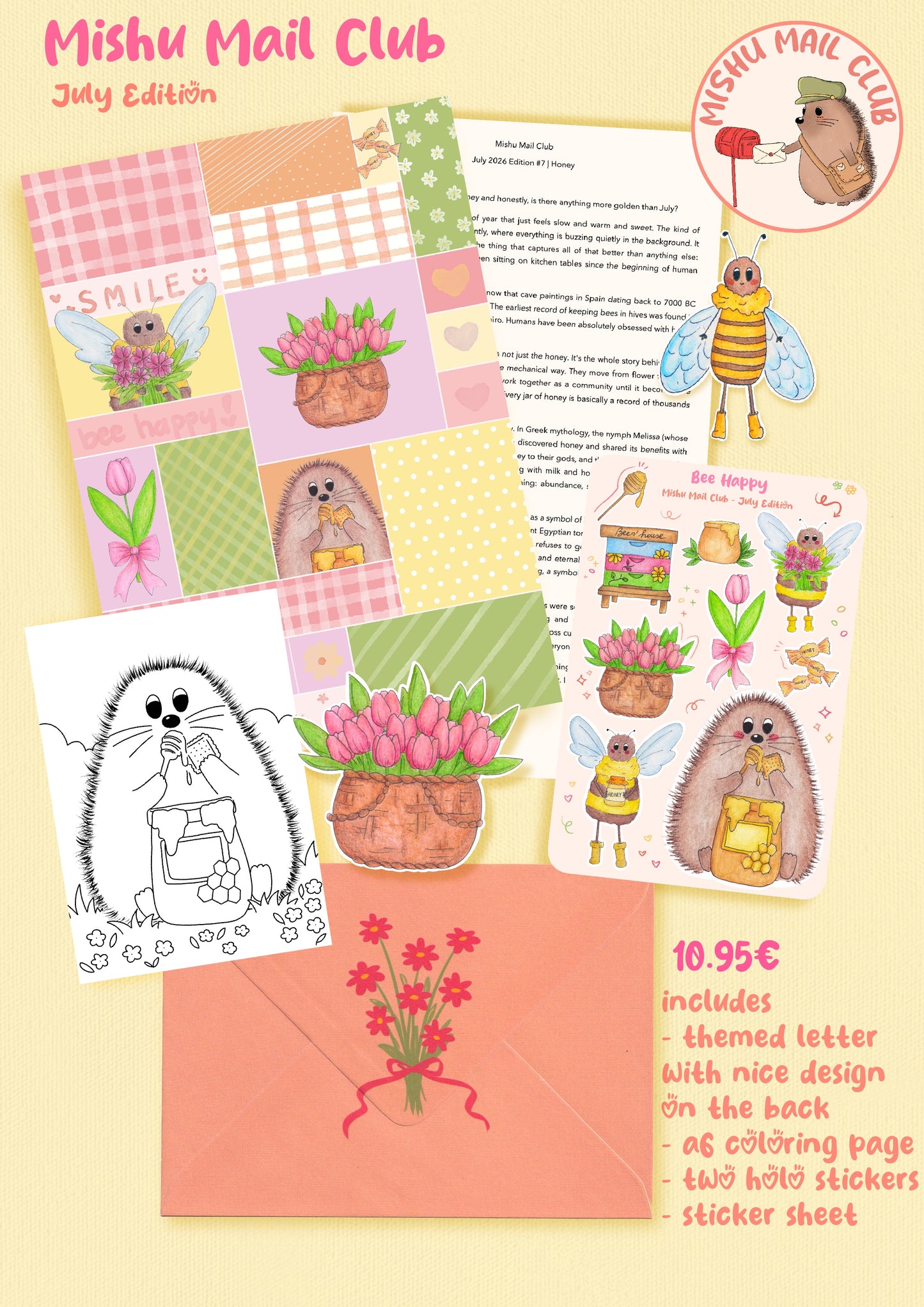 Mishu Mail Club Returning Edition - Issue 7 (July 🍯)