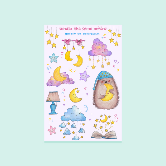 under the same moon sticker sheet | MishuWorld